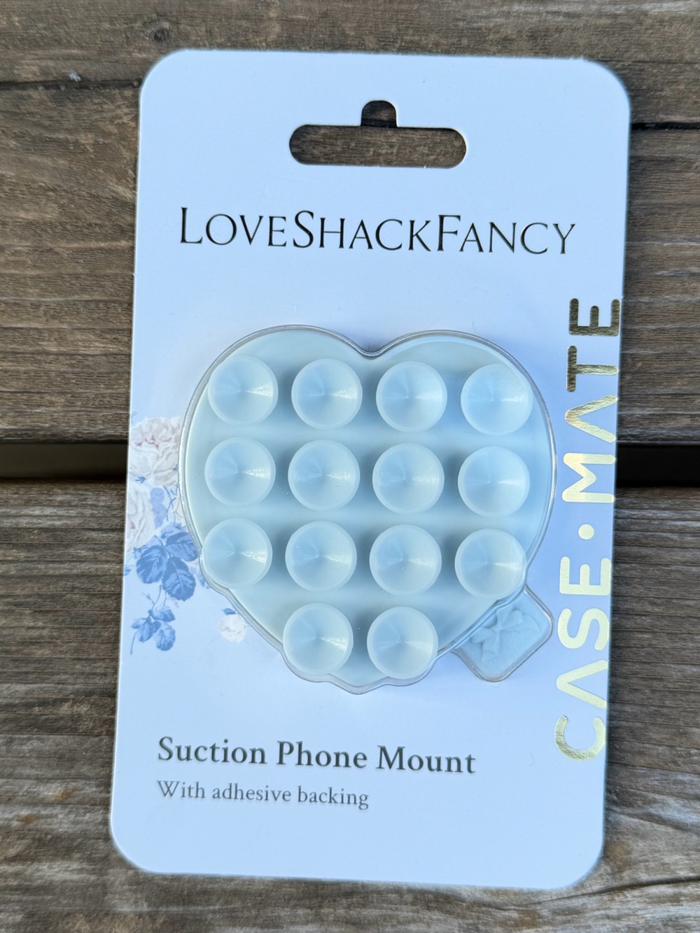 LoveShackFancy Light Blue Suction Phone Mount